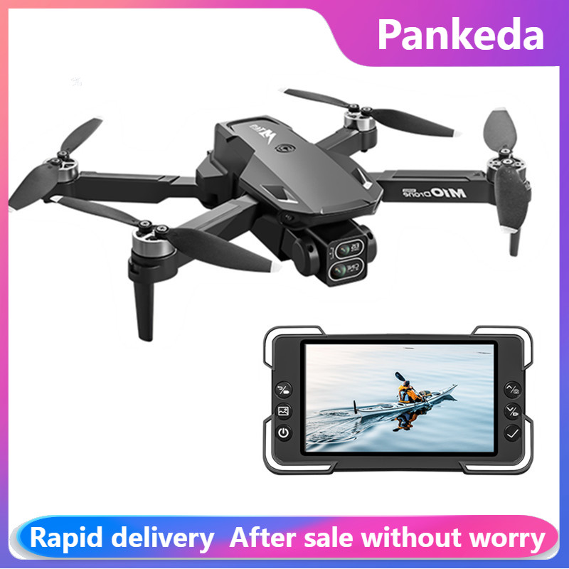 Drone Camera 4K - M10 Kamera Drone'u Ekranlı Uzaktan Kumanda,